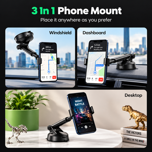 UGREEN Gravity Phone Holder with Suction Cup