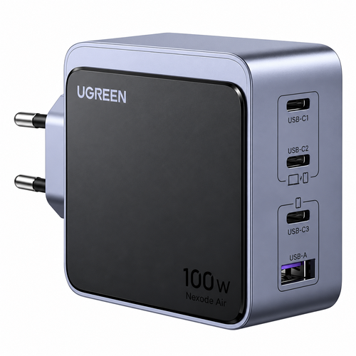 Ugreen Nexode S 100W 4-Port Gan Fast Charger EU Gray