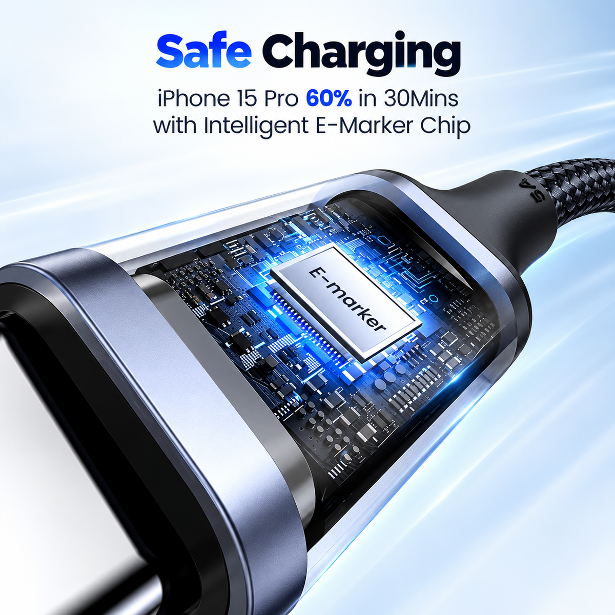 UGREEN USB-C to USB-C 100W Braided Cable 2M