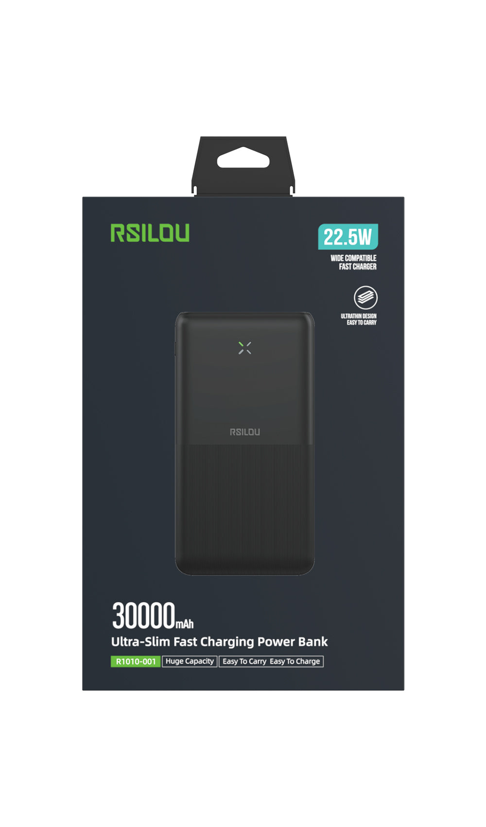 Rsilou 30000mAh 22.5W Without Cables -R1010-001