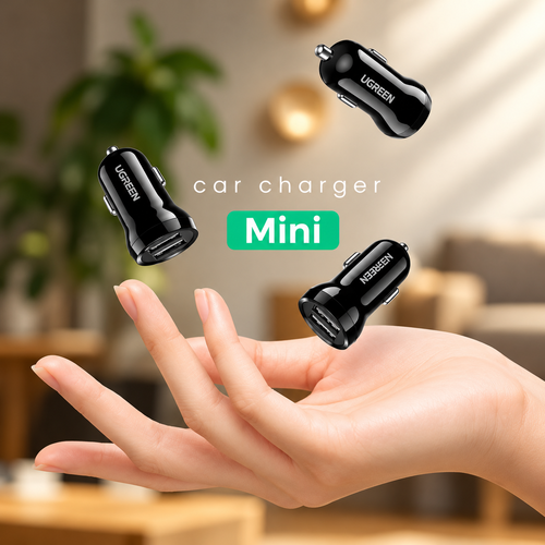 UGREEN DUAL USB 24W CAR CHARGER