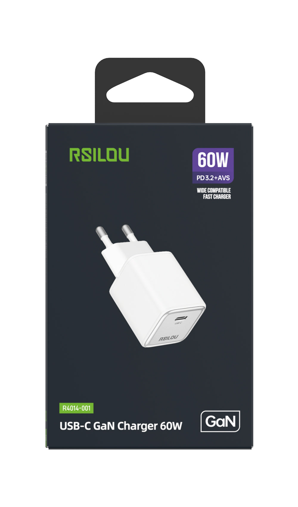 Rsilou EU Charger GaN 60W 1C White -R4014-001