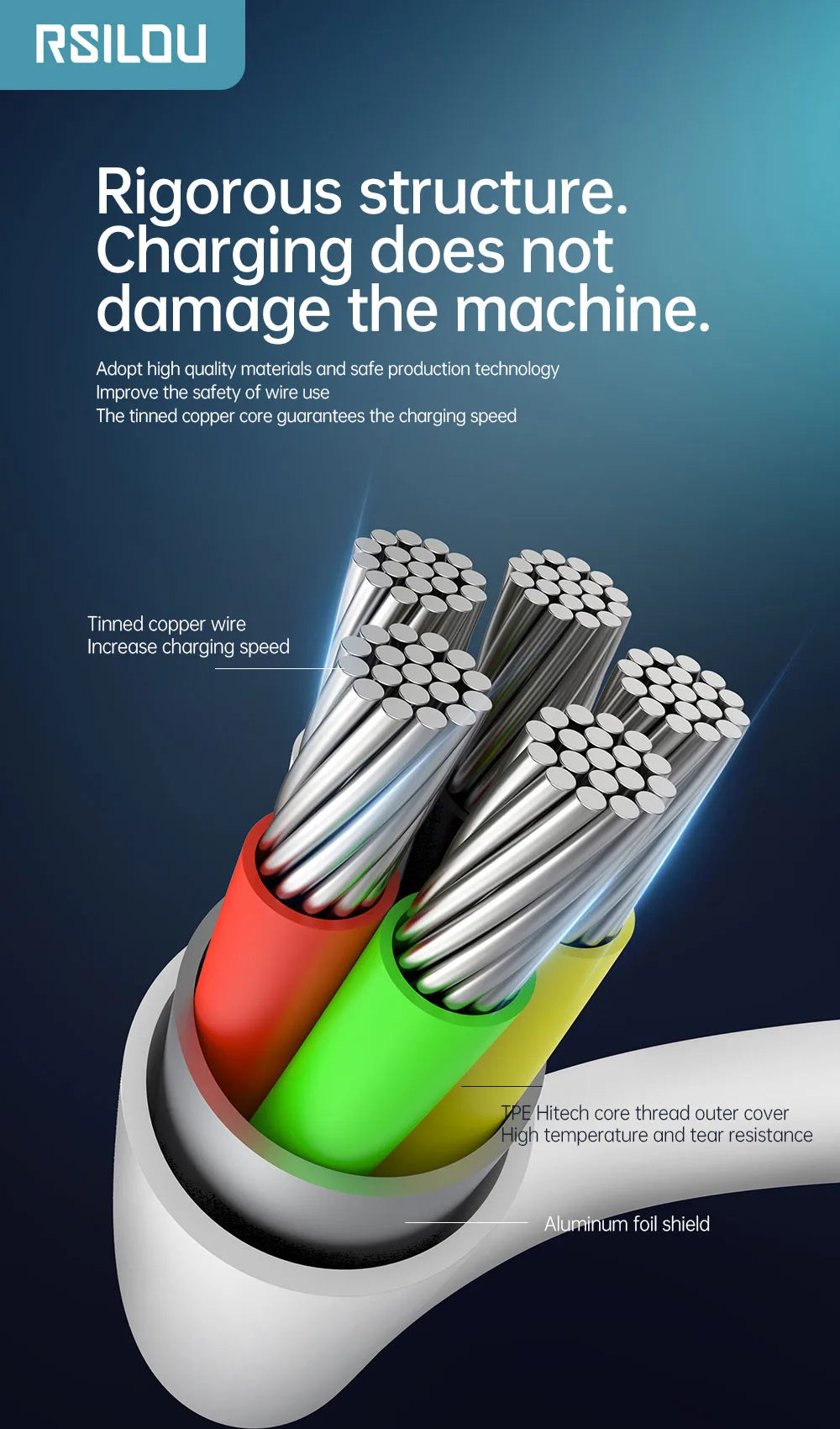 C to C 1m 60w cable-White