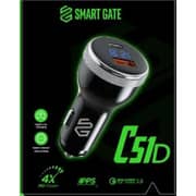 Smart Gate C51D Digital 2 Port Car Charger Black – SGCH-C51CAD