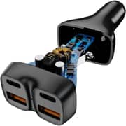 Smart Gate C68 Digital 4 Port Car Charger Black – SGCH-C68CCAA