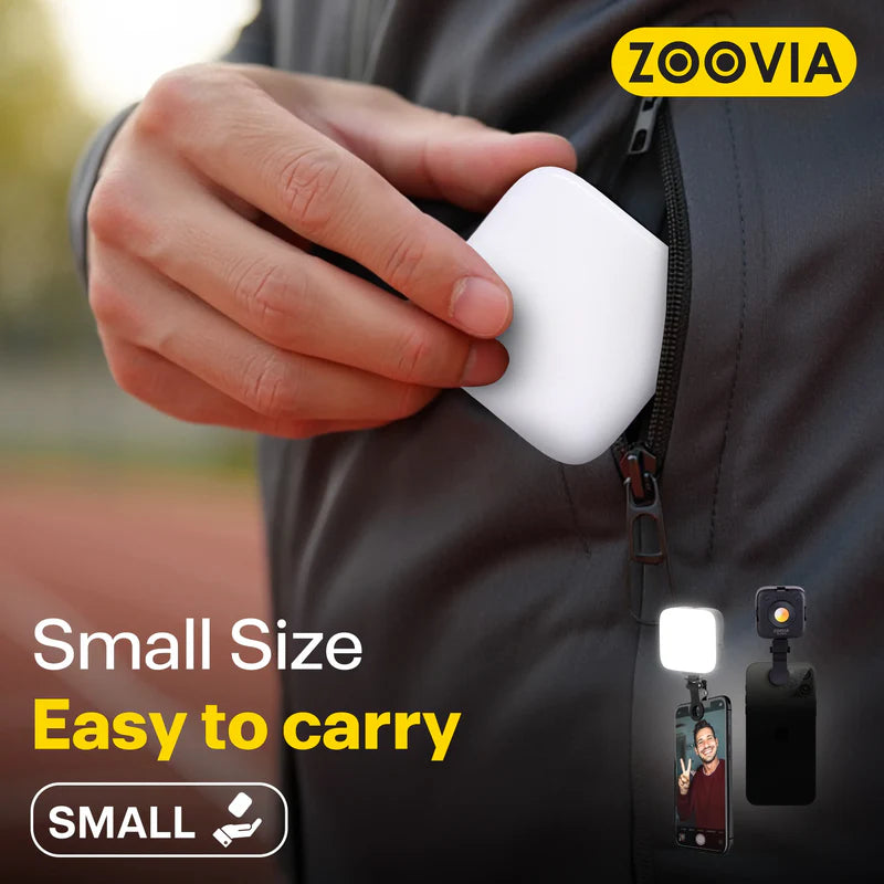 ZOOVIA – R-003 | Compact Smartphone Video Rig with Integrated Light