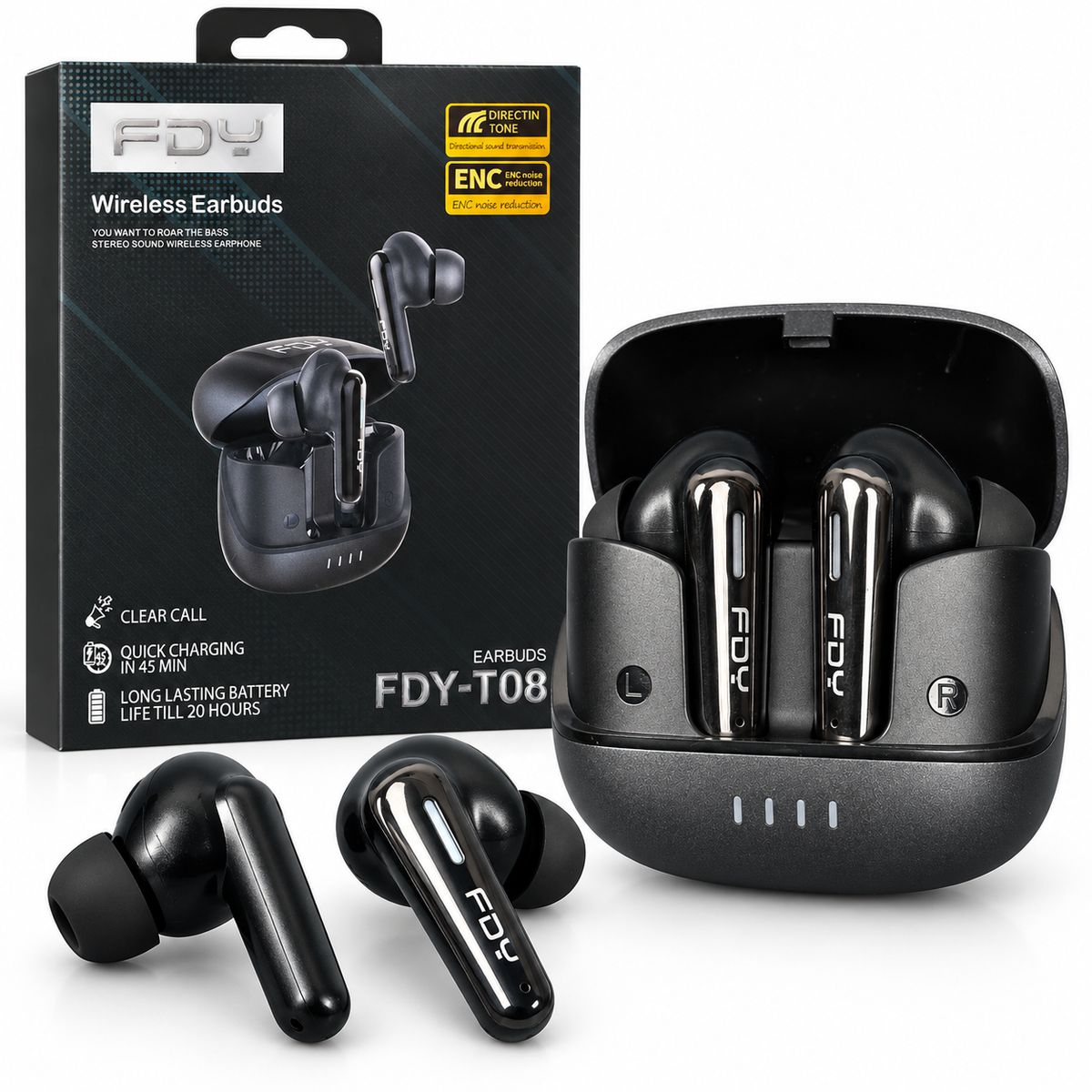 FDY-T08 ENC Wireless Earbuds