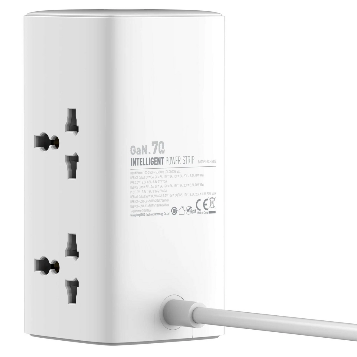 LDNIO Power Adapter 70W Multifunctional SC4383
