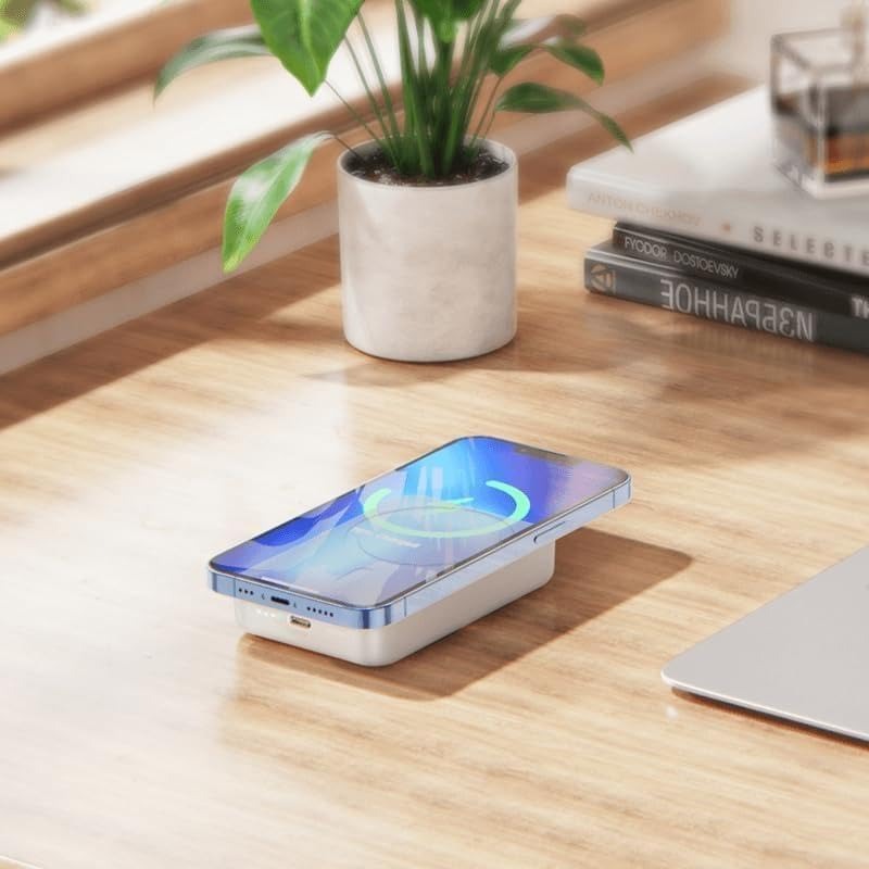 Rsilou 10000mAh Magnetic wireless fast charging power bank with LED display -R1020-001