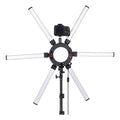 6-Arm Photography Ring Light – 60W Studio Lighting