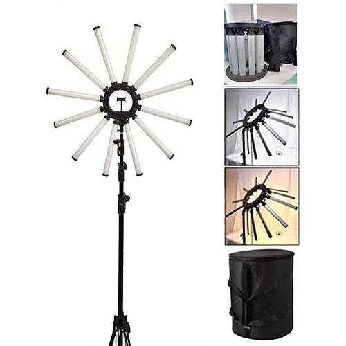 Glamcor Photography Ring Light – 12 Arms, 180W Professional Lighting System