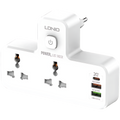 LDNIO 2 AC Power Socket &amp; 3 USB Port with Night Lamp