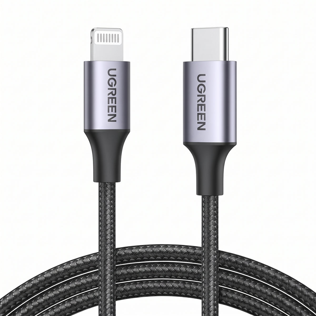 UGREEN USB-C TO LIGHTNING Fast Charging CABLE 1M Gray