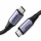 Cable USB-C 3.1 Gen.2 UGREEN US355, PD 3.1, 5A, 100W, 4K, 10Gbps, 1m (black)