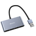 YESIDO HB12 4-in-1 USB Hub Multiport Adapter