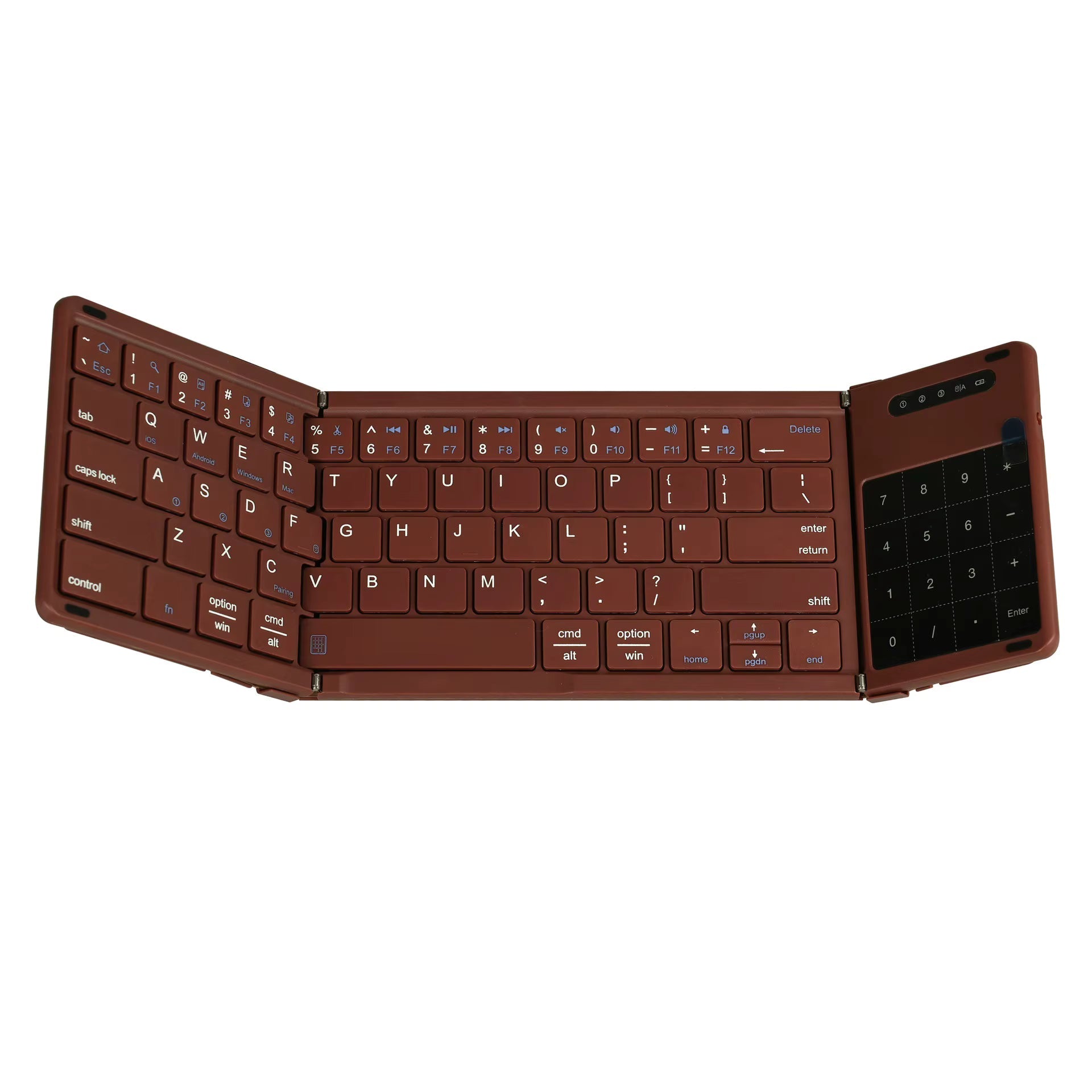 Foldable Bluetooth Keyboard With a Built-in Touchpad