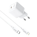 Rsilou 30W PPS + Type C to Lightning cable-White GAN