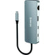 SmartGate 8-in-1 Hub with USB and HDMI Ports, Gray, SGH-NEX8