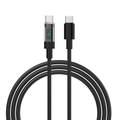 Rsilou C-C 1.2M 240W PD Cable with Digital Display Black -R2034-002