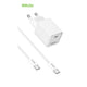 Rsilou EU Charger GaN 60W 1C Type-C to Type-C cable White -R4014-002