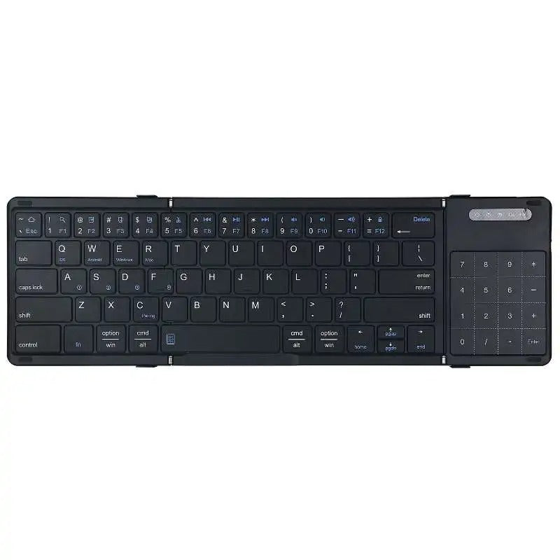 Foldable Bluetooth Keyboard With a Built-in Touchpad