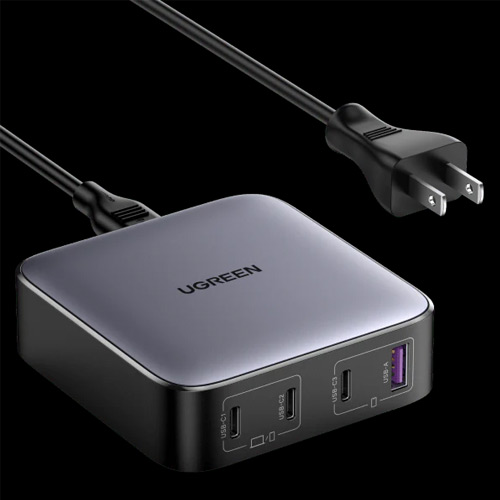 UGREEN Nexode 100W Desktop Charger 4-Port 1*USB-A+3*USB-C Gray