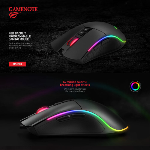 Havit MS1010 RGB Wired Gaming Mouse 3200DPI - الصورة 3