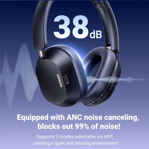 UGREEN HiTune Max 5C Hybrid Active Noise-Cancelling Headphones - الصورة 10