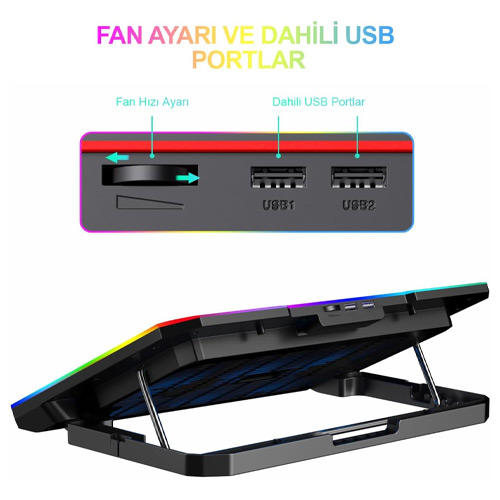 Havit F2069 Gaming Laptop CoolingPad (Updated Version) - الصورة 3