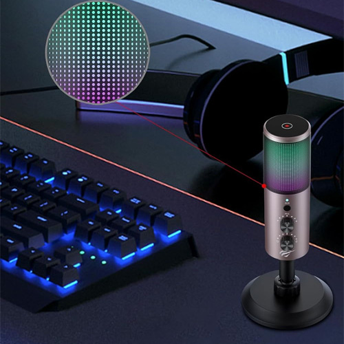 Havit GK61 RGB Recording Live Streaming Gaming Microphone - الصورة 3