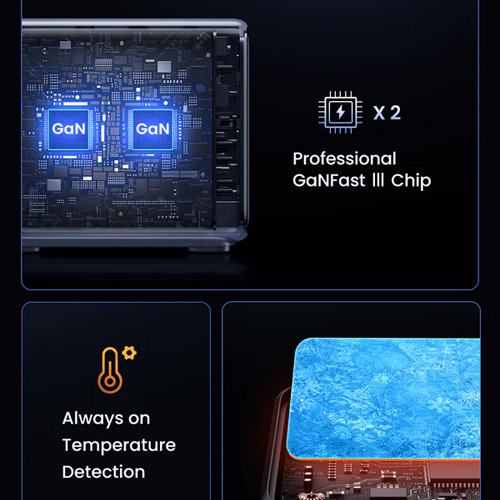 UGREEN 300W Desktop Fast Charger 1*USB-A+4*USB-C - الصورة 5