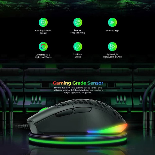HAVIT MS1036 RGB Backlit Programmable GamingMouse - الصورة 4