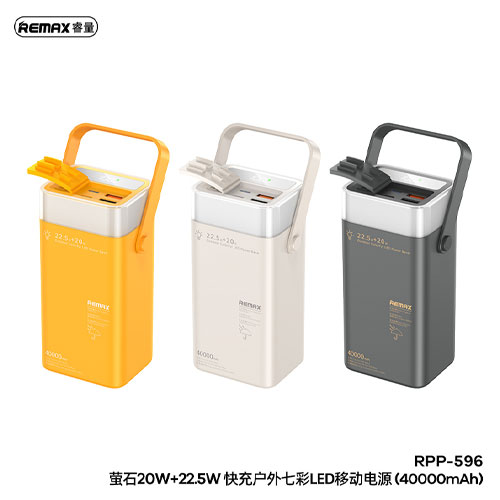 Remax RPP-596 Fluorite Series 40000mAh - الصورة 3