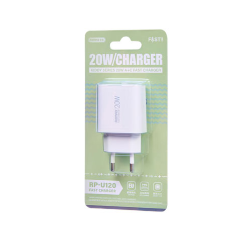 REMAX Wall CHARGER USB +Type-C 20W RP-U12 - الصورة 2