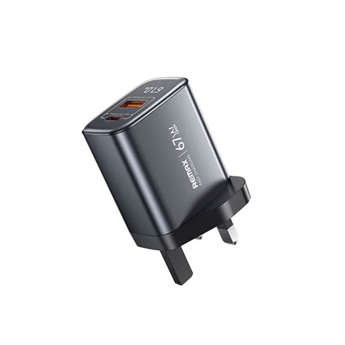 Remax GaN Digital Fast Charging Charger U2-AC67W