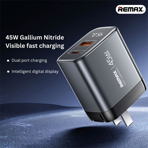 REMAX - U2 45W GAN Digital Fast Charger (PD+QC) - الصورة 7