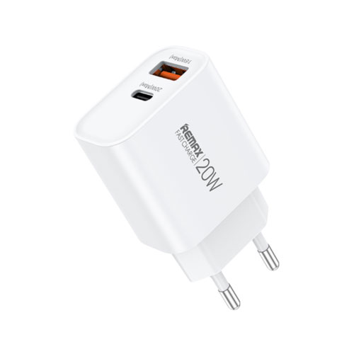 REMAX Wall CHARGER USB +Type-C 20W RP-U12
