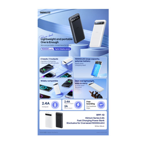 REMAX Piloteer Series RPP-71 Power Bank 10000mAh