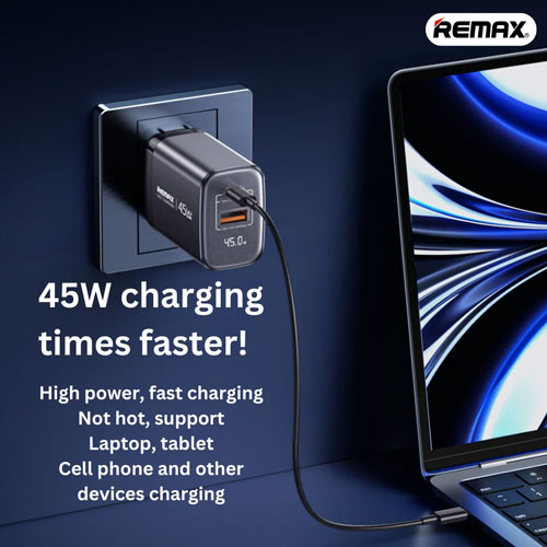 REMAX - U2 45W GAN Digital Fast Charger (PD+QC) - الصورة 5