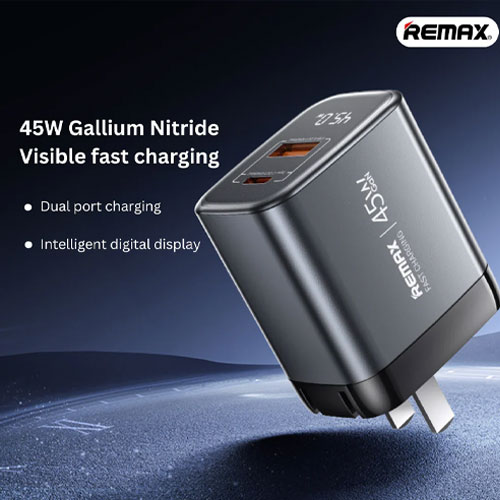 REMAX - U2 45W GAN Digital Fast Charger (PD+QC) - الصورة 4