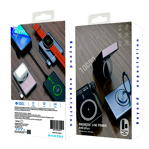 NineTec Power Bank Magnetic Line 10000 - الصورة 4