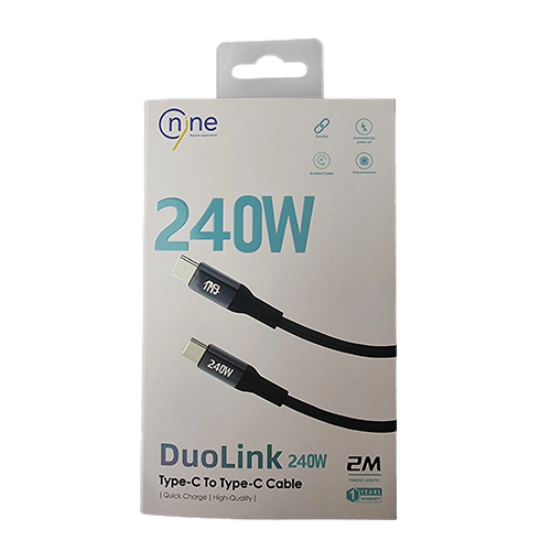 NineTec Type-C to C Cable 240W