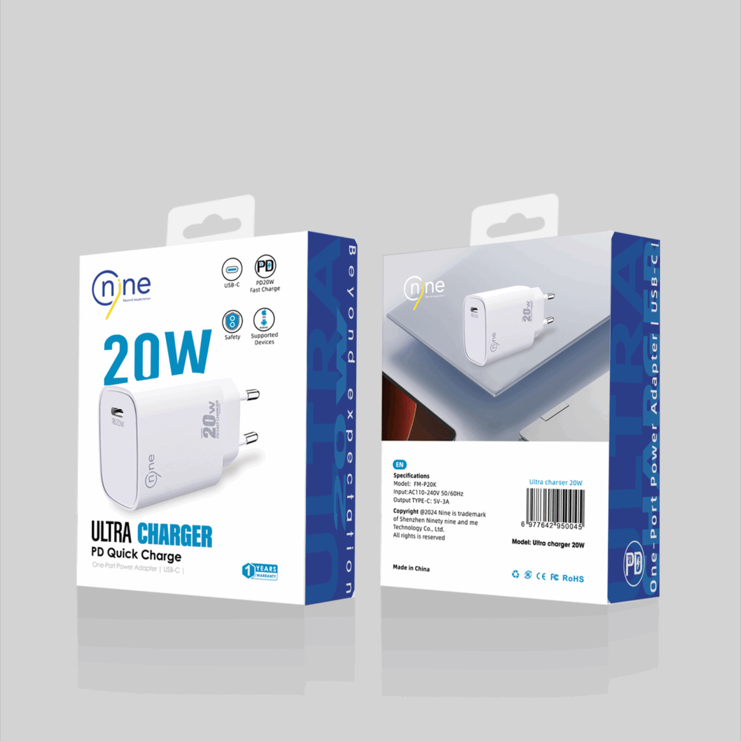 NineTec Ultra USB Charger 20W