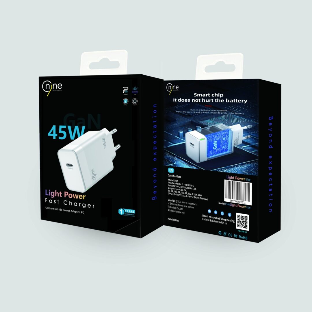 NineTec GAN Fast Charger 45W