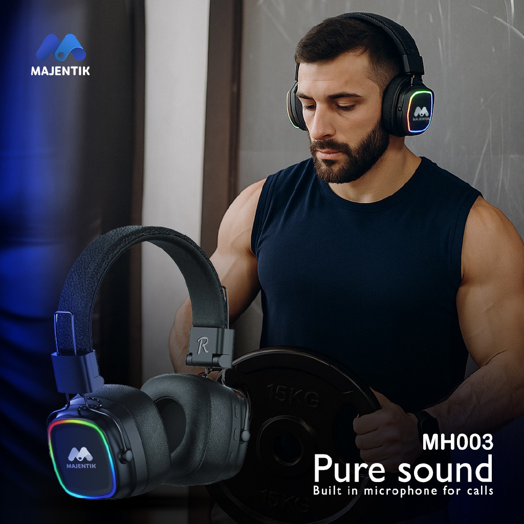 MAJENTIK MH003 Headphones - الصورة 3