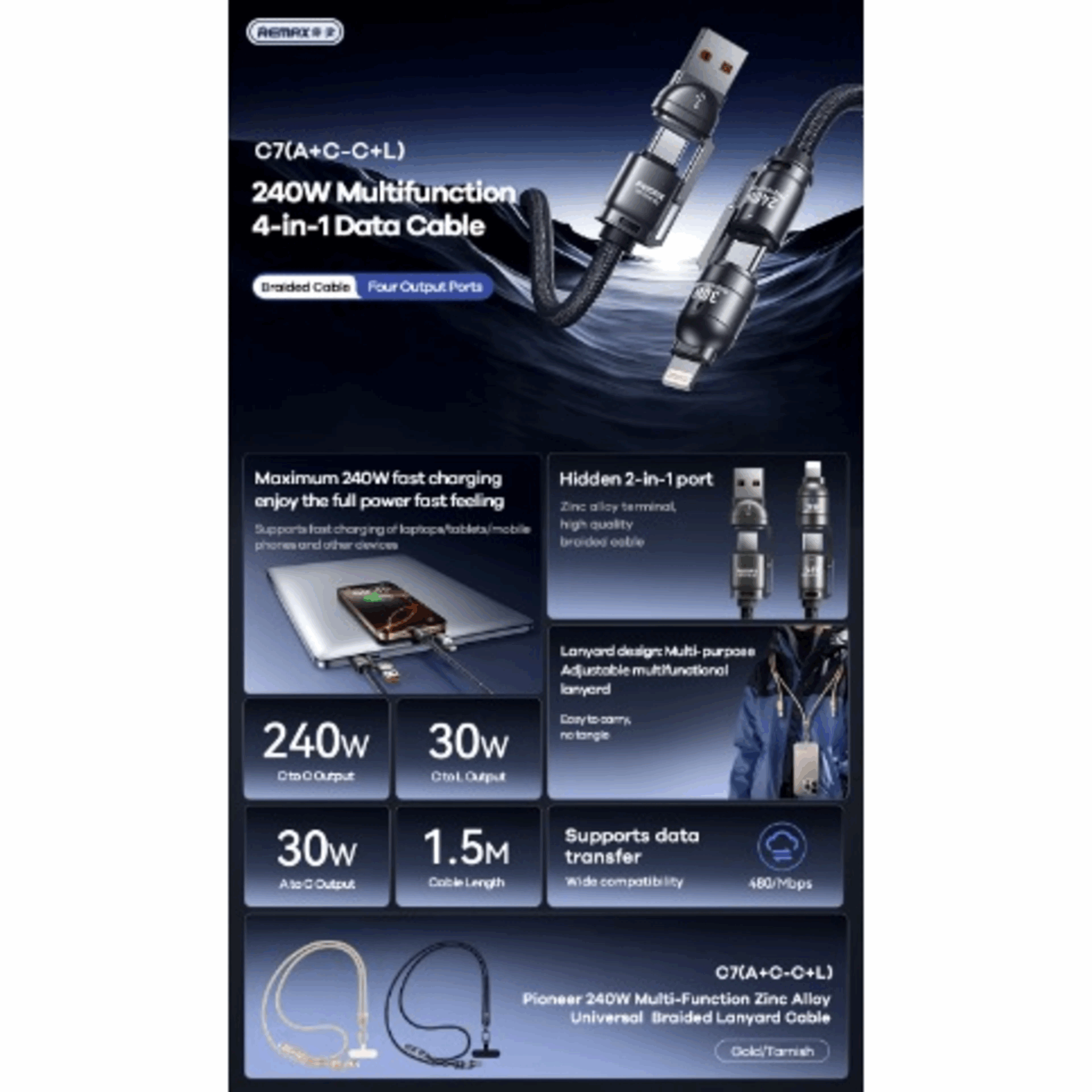 Cable Remax C7 - الصورة 2