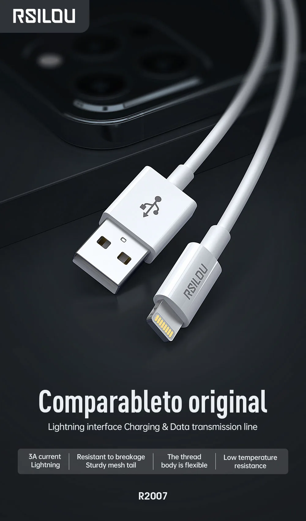 C to C 1m PD Braided cable-Grey 60W - الصورة 6