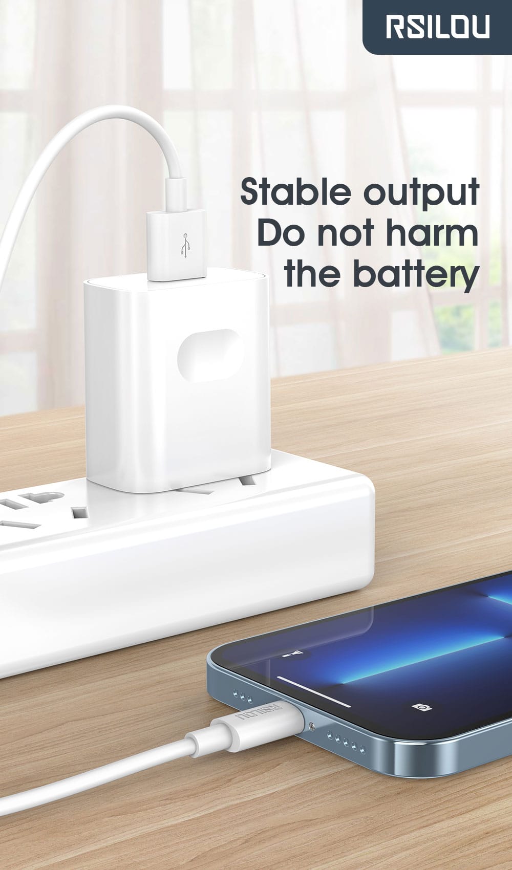 USB to Micro 1m 2.4A -White