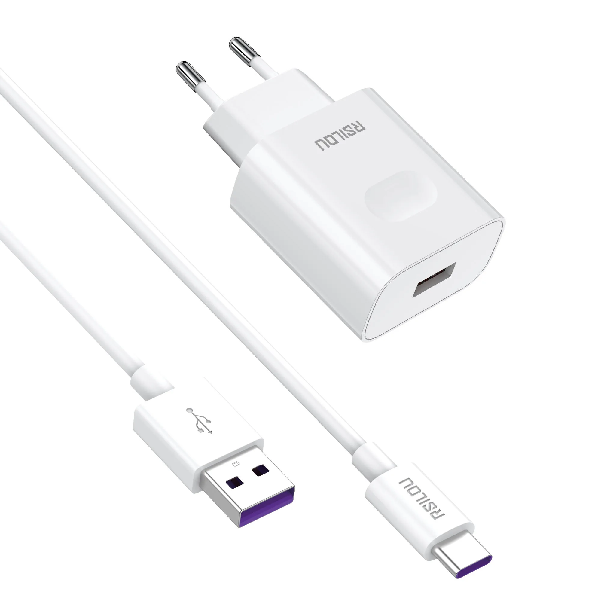 TYPE-C Fast Charger Set 20W-White GAN