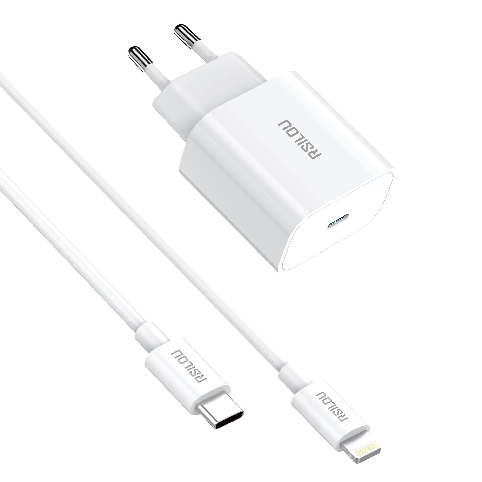 20W 1A1C Fast Charger- White GAN